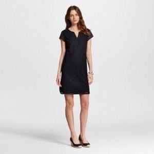 Black eyelet dress